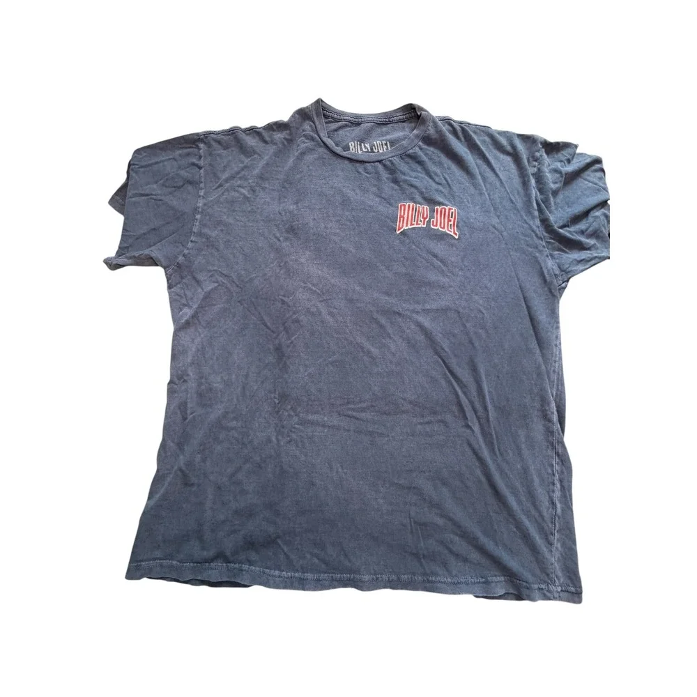 Billy Joel Arlington TX Globe Life Park 2019 Concert Tour Shirt Mens 2X Navy - Picture 2 of 4